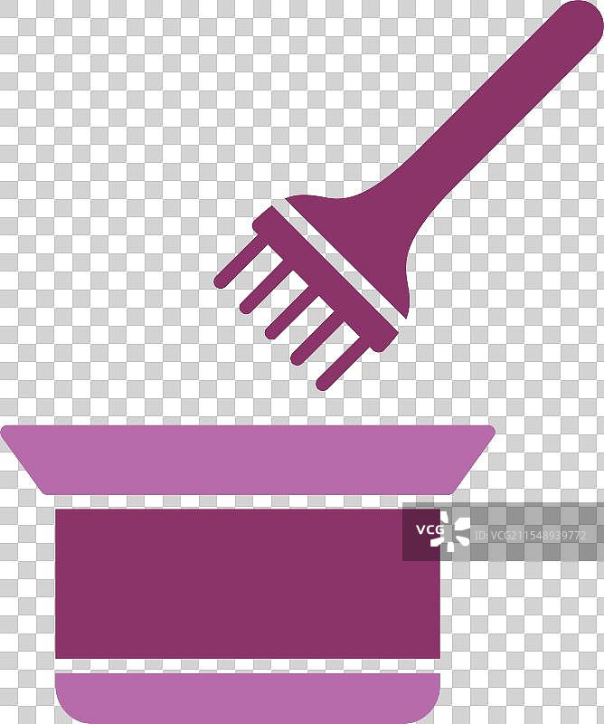 双色图标的染发剂符号图片素材