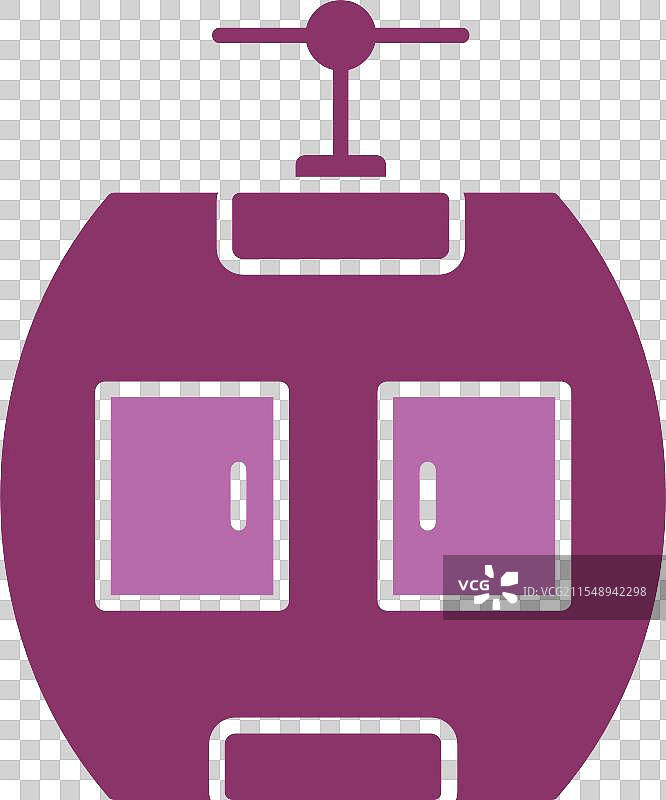 双色图标的贡多拉符号图片素材