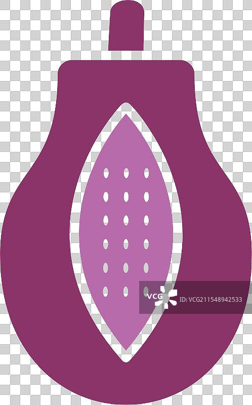 木瓜图标，双色设计图片素材