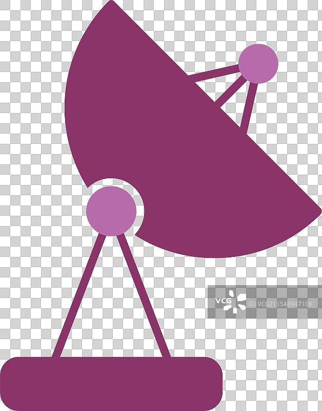 卫星天线图标双色设计图片素材