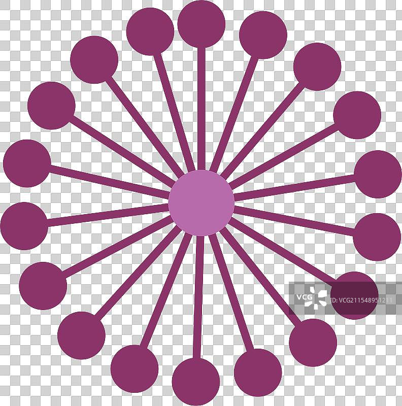 含羞草图标，双色设计图片素材