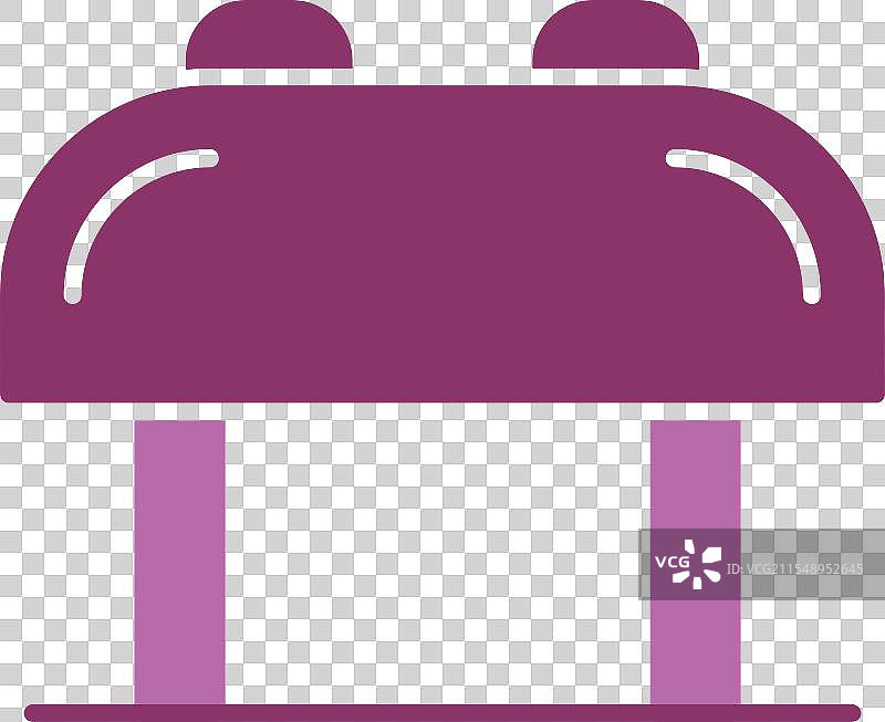 双色图标的鞍马符号图片素材