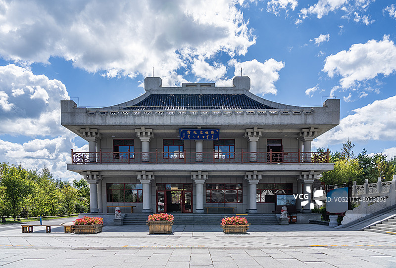 吉林敦化六鼎山文化旅游区清祖祠景观图片素材