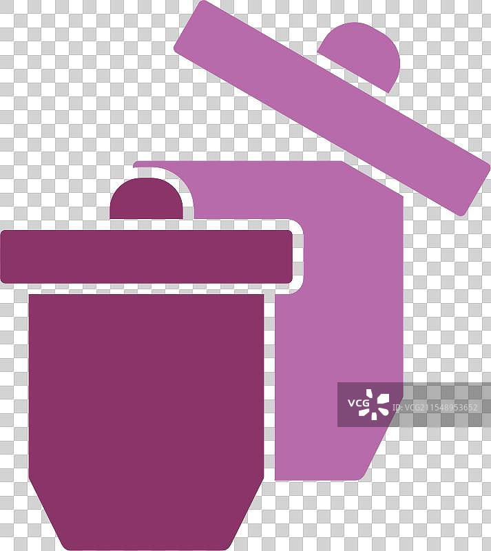 坩埚图标，双色设计图片素材