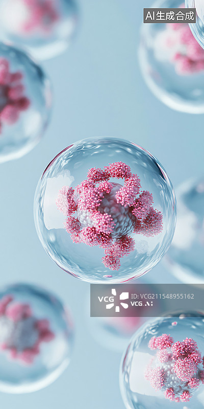 【AI数字艺术】细胞外泌体生物医疗图片图片素材
