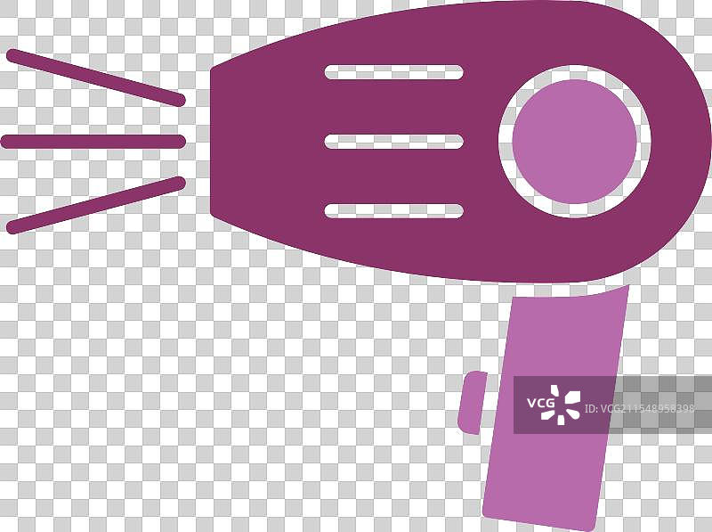 吹风机图标，双色设计图片素材