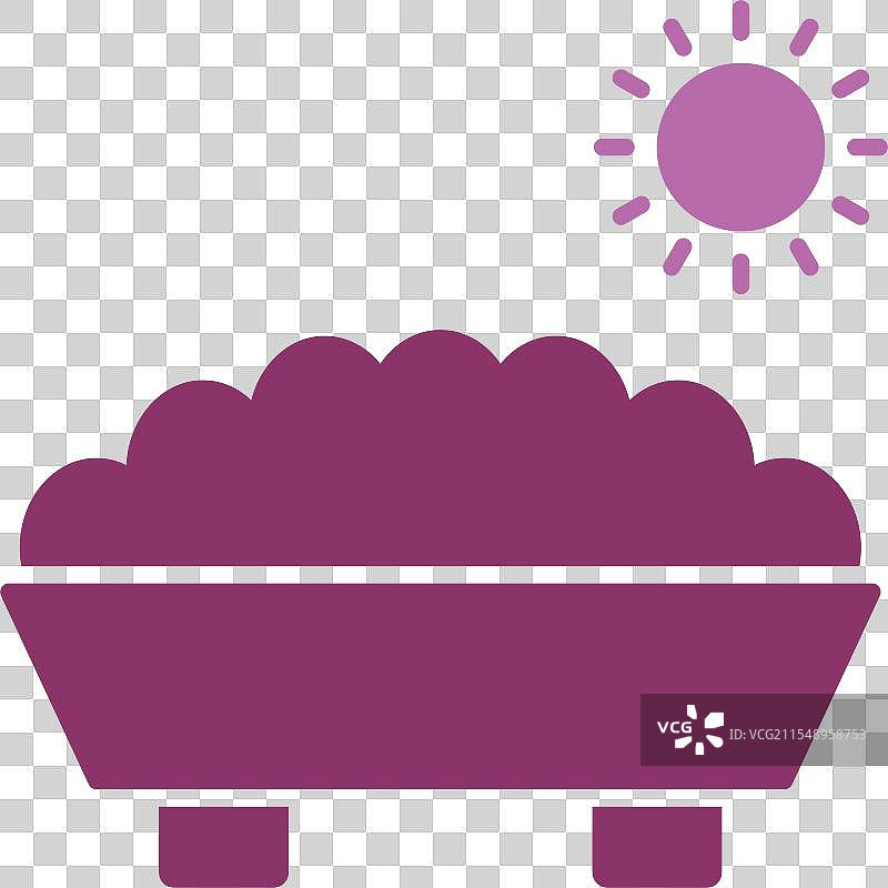 双色图标的槽形符号图片素材