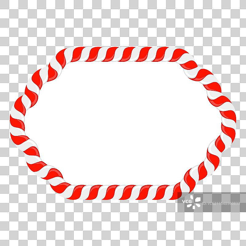 红白相间的圣诞糖果手杖框架图片素材