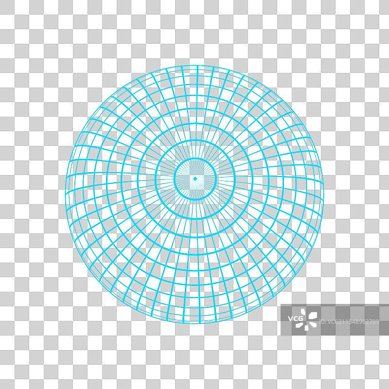Y2K 3D 网格图案球体图片素材