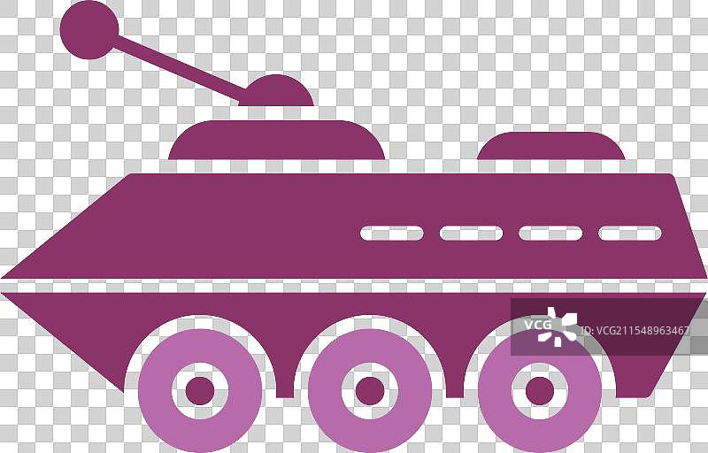 装甲车图标双色图标图片素材