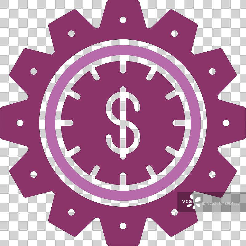 时间就是金钱图标，双色设计图片素材