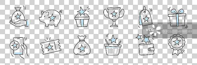 奖励奖金礼物图标集 益处 奖励 奖金图片素材