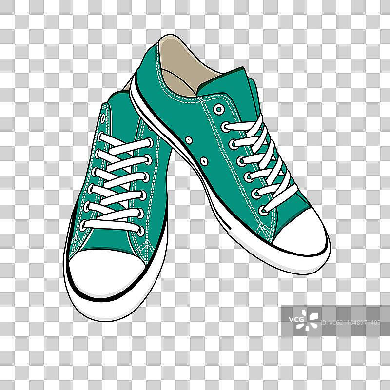 低帮匡威运动鞋图片素材