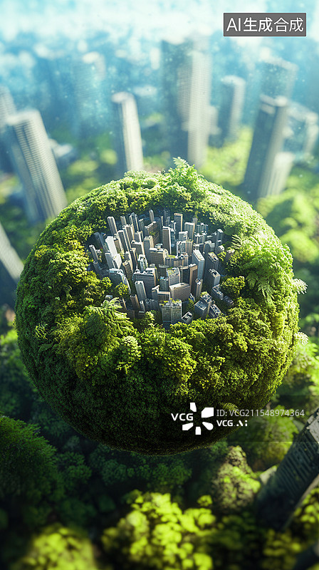 【AI数字艺术】地球环保星球图片素材