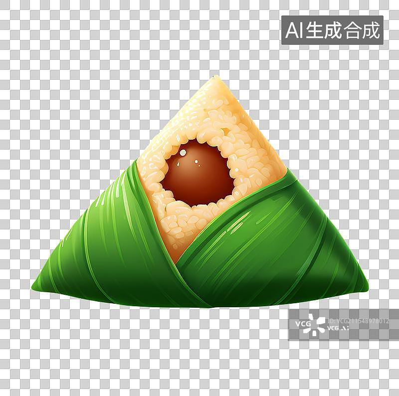 【AI数字艺术】3D渲染，粽子，端午节，传统节日，中国传统美食，免抠元素图片素材