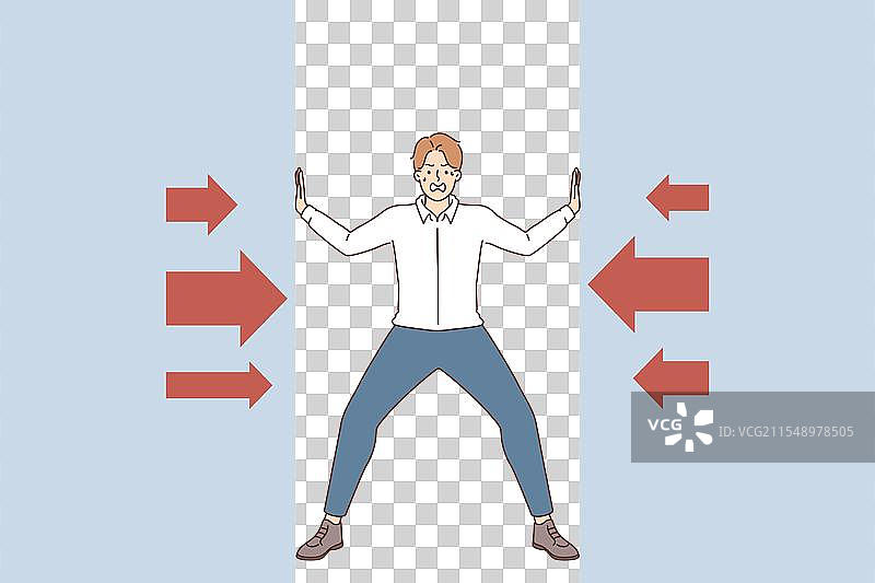 墙壁给商人施加压力，导致攻击。图片素材