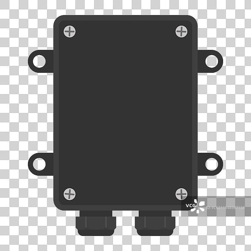 带安装法兰的接线盒图片素材