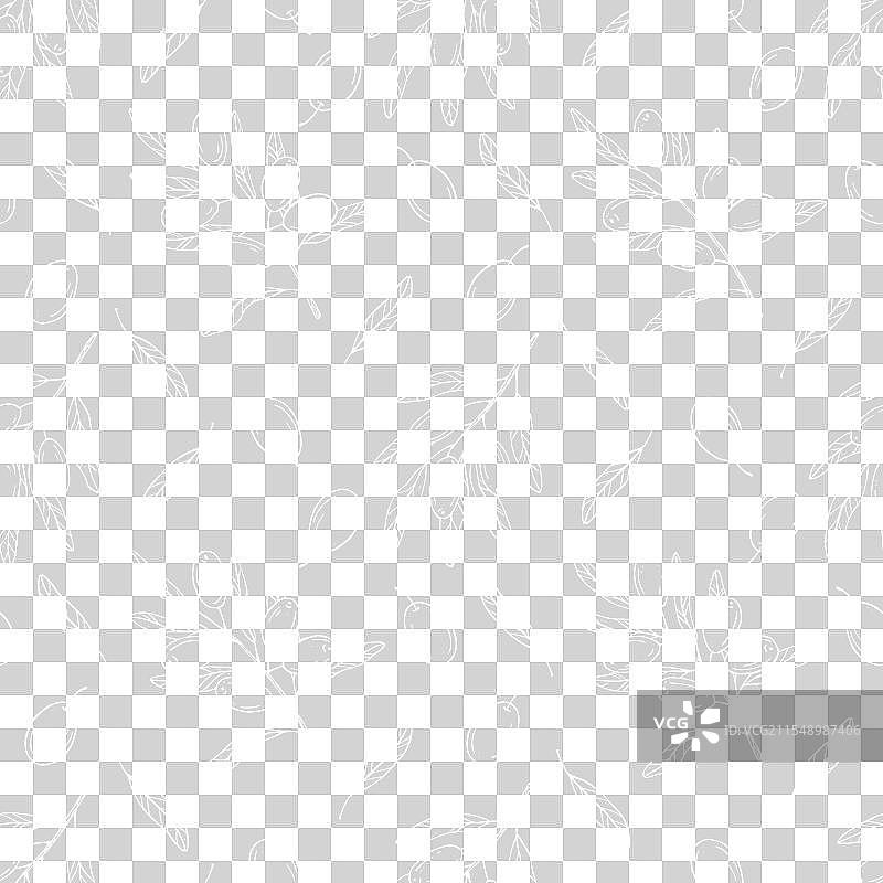 无缝图案，带有植物橄榄枝图片素材