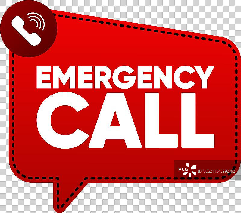 紧急呼叫标签 SOS 紧急呼叫 911图片素材