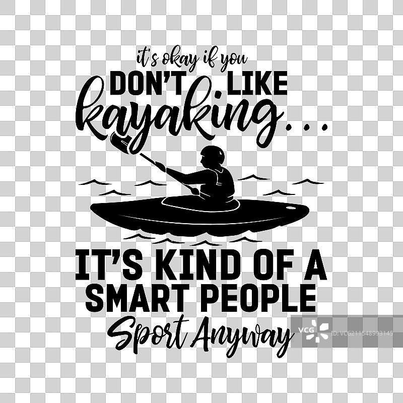 有趣的皮划艇运动，聪明的人们参与其中图片素材