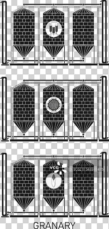 粮食农业仓库的创意设计图片素材