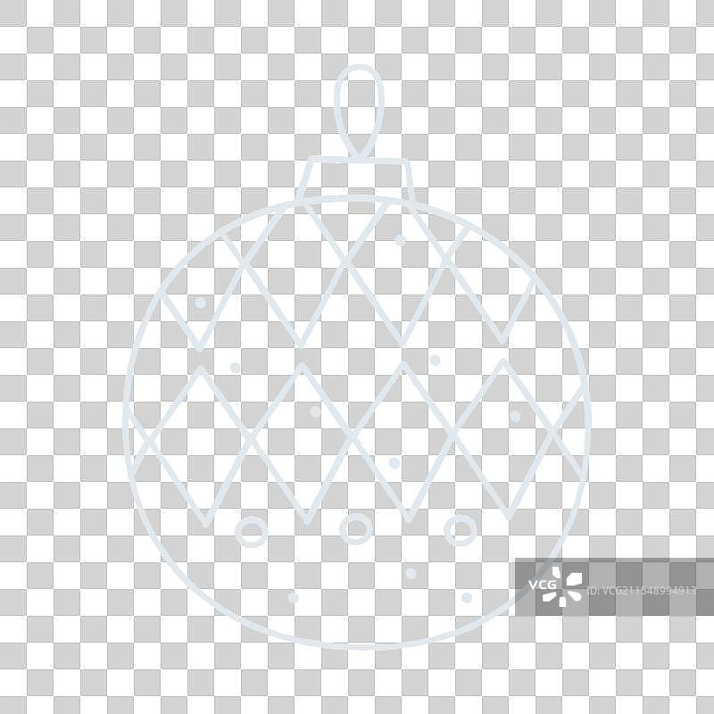 带有菱形图案的圣诞球图片素材