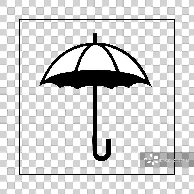 雨伞图标集合标志与符号图片素材