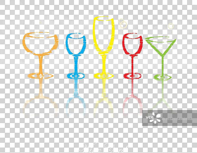 酒卡背景，酒精饮料，酒杯图片素材