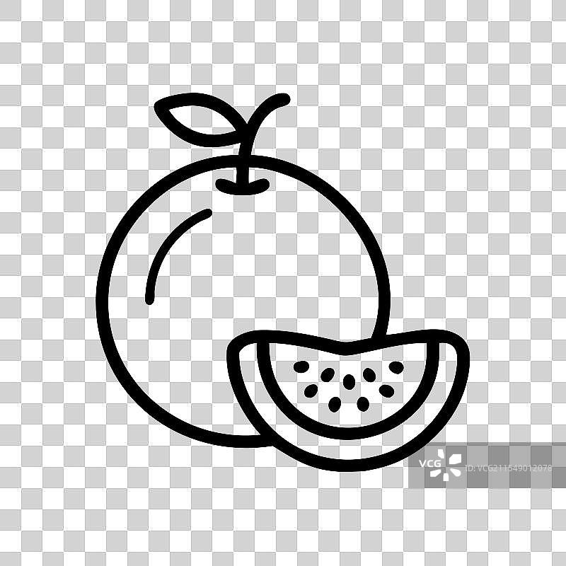 蜜瓜图标 水果图标图片素材