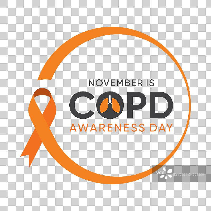 世界慢性阻塞性肺病（COPD）意识日每年观察于图片素材