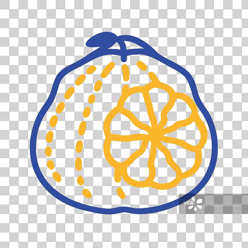 丑橘水果图标 水果图标图片素材