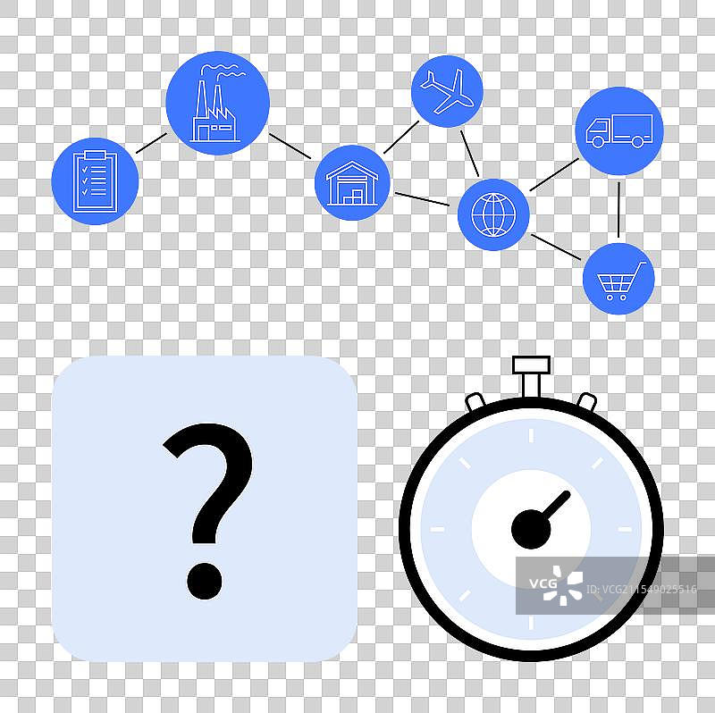 供应链流程图连接图片素材