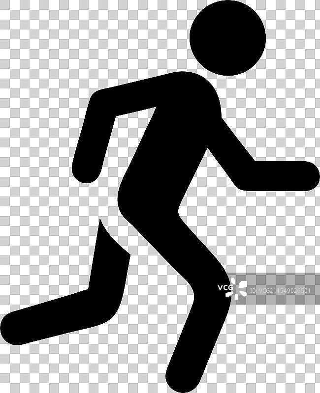 黑色的活跃人物图标图片素材