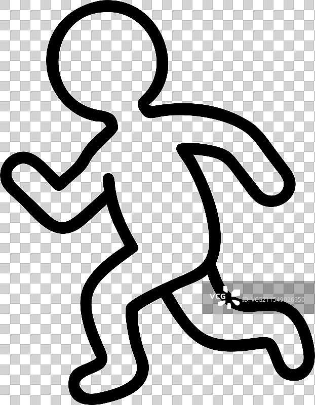 婴儿奔跑图标图片素材