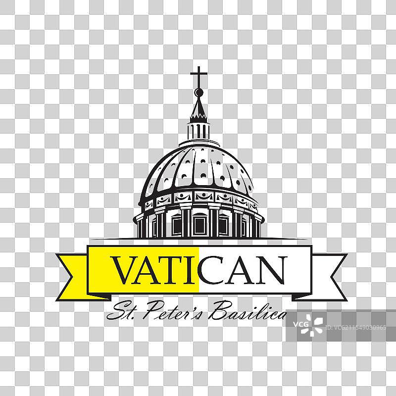 梵蒂冈的圣彼得大教堂图片素材
