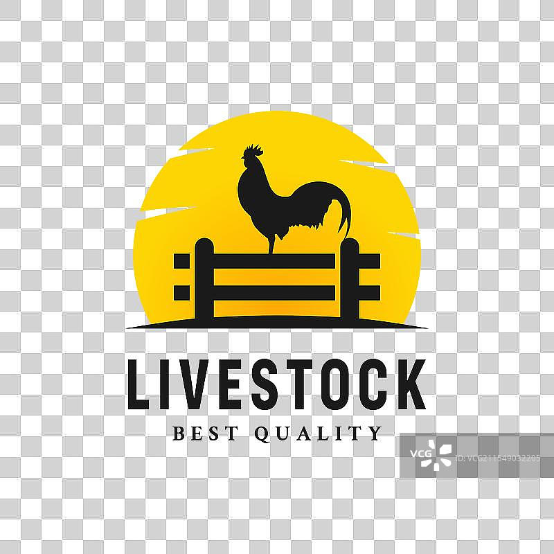 牲畜标志或鸡场标志图片素材