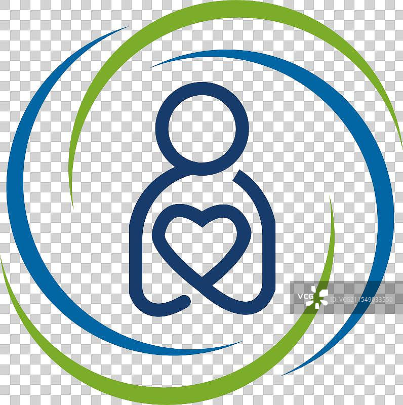 医疗保健标志字母O模板与Unity标志图片素材