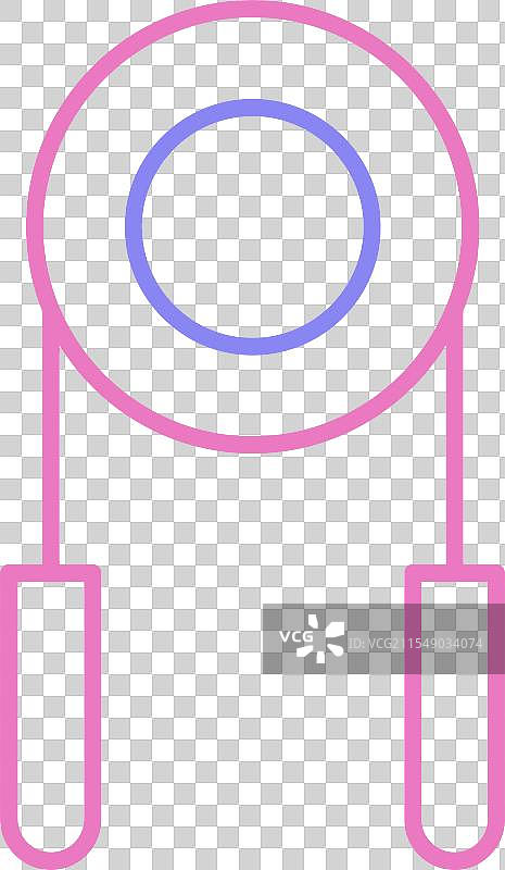 手握线条双色图标图片素材