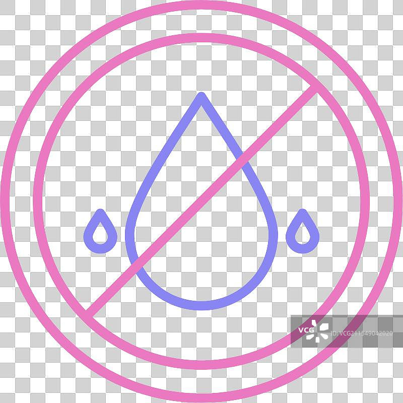 禁运线双色图标图片素材