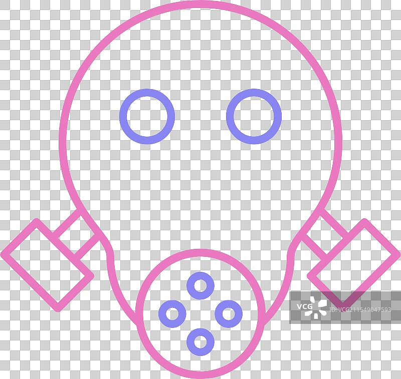 两色图标的防毒面具图片素材