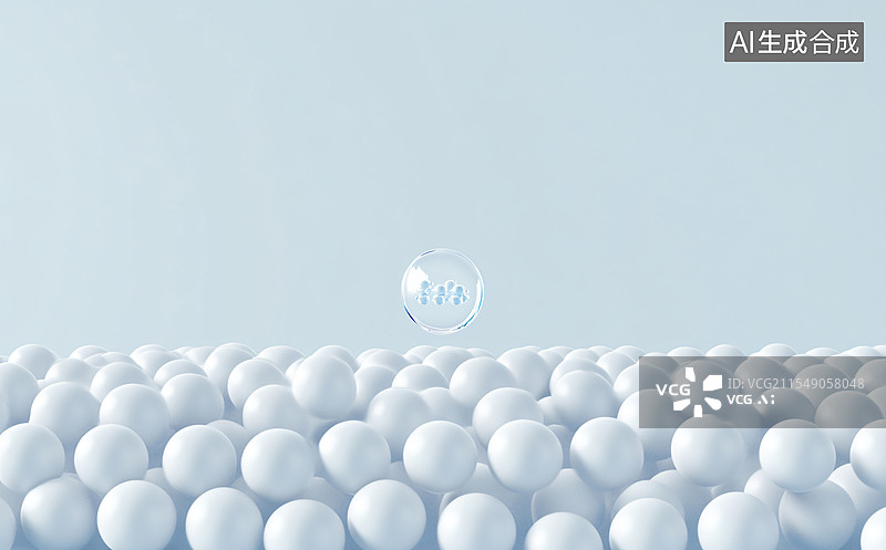 【AI数字艺术】3D细胞生物医疗背景图片素材