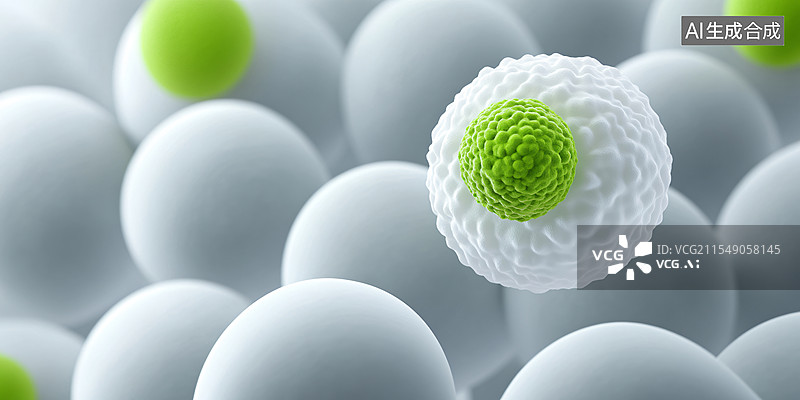 【AI数字艺术】3D细胞生物医疗背景图片素材