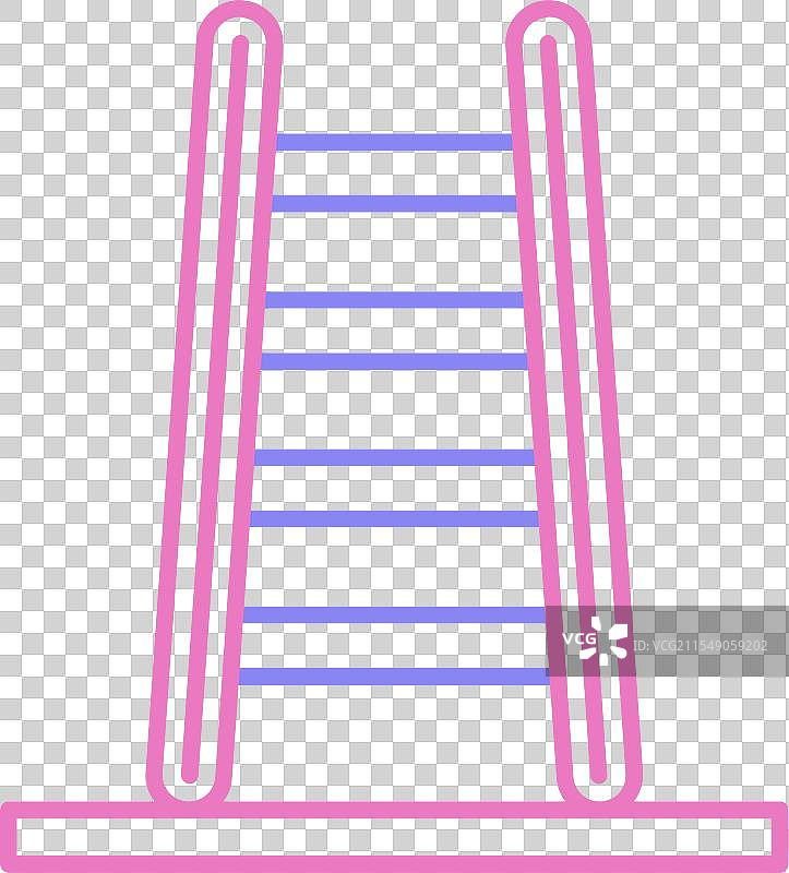 双色图标的梯子图片素材