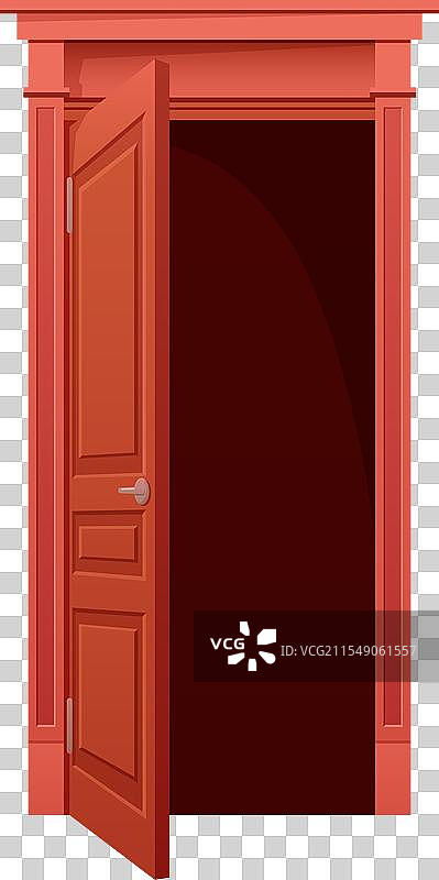 动画的解锁打开的门图片素材