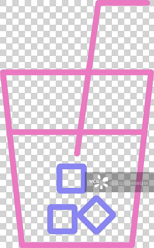 饮料线条双色图标图片素材