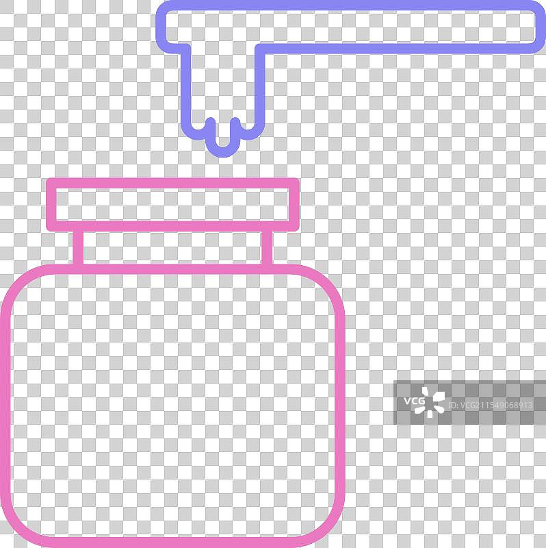 蜡线双色图标图片素材