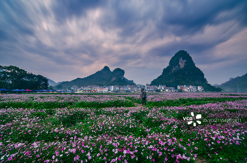 小西湖山水田园风光美如画图片素材