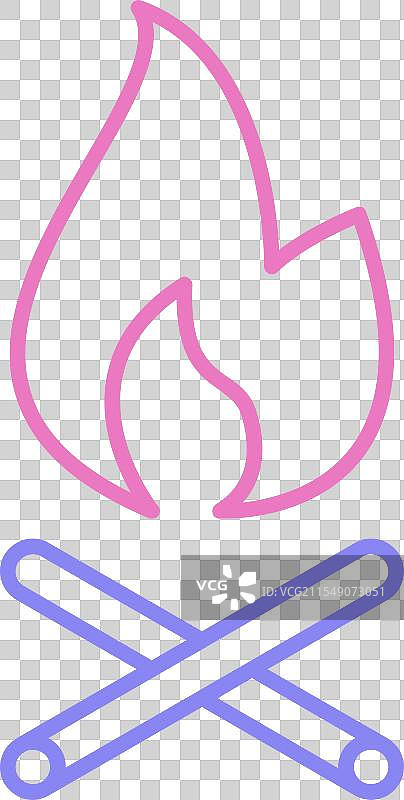 火线双色图标图片素材