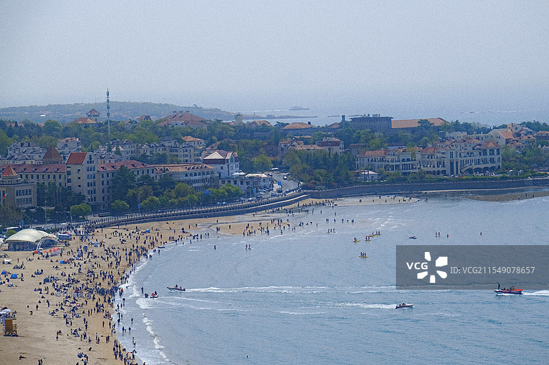 沙滩人群图片素材