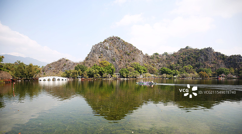 肇庆星湖七星岩春色图片素材